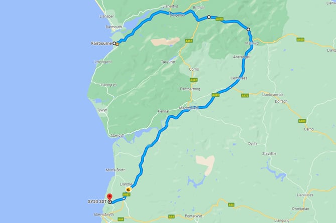 North Wales Police (NWP) issued the route the static caravan will take tomorrow