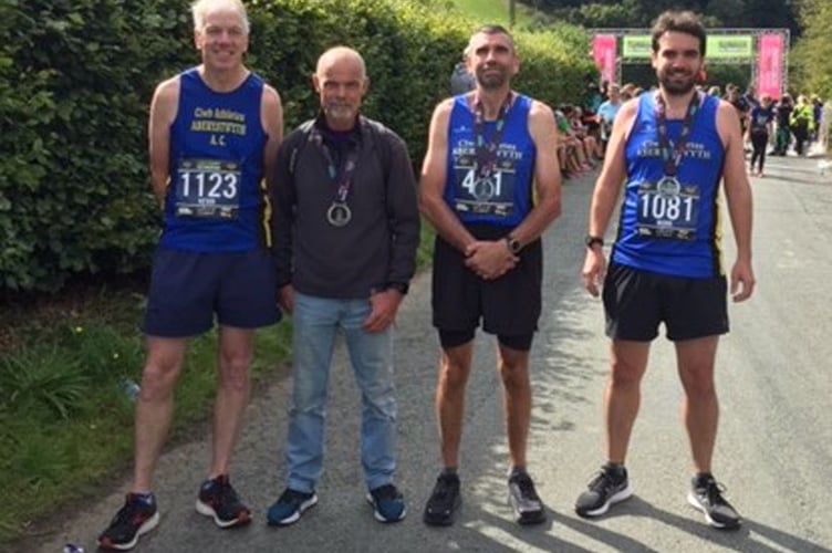Kevin Holland, Damian Sidnell, Mel Hopkins, Mark Bloomfield at Lake Vyrnwy