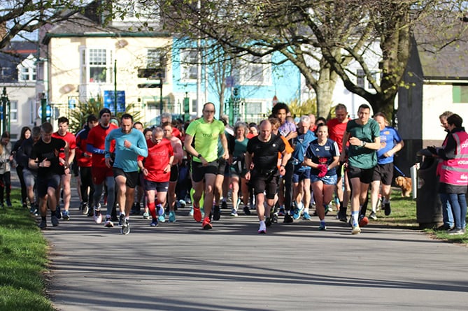 The parkrun has become a mainstay on Saturdays in Aberystwyth, making the most of Plascrug Avenue