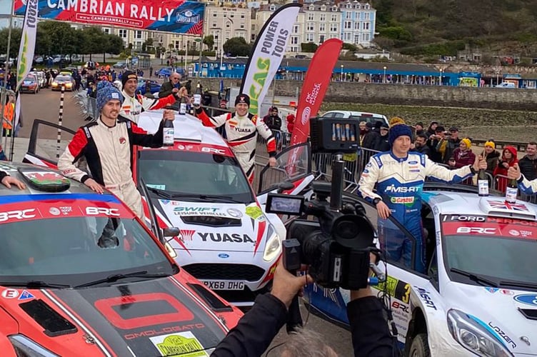 Cambrian Rally finish 2020.