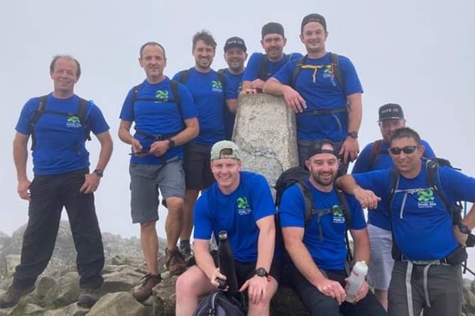 The group at the summit of Cadair Idris