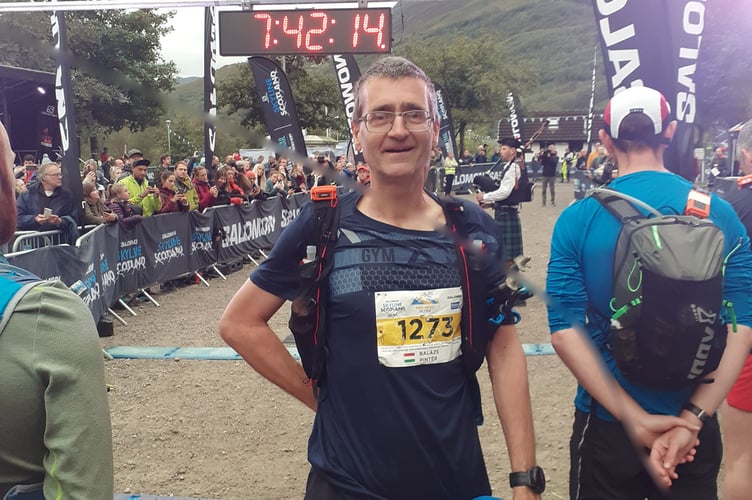Balazs Pinter gets set to take on the Ben Nevis Ultra 2022
