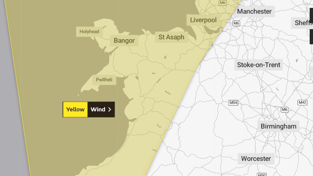 West coast weather warning for Wednesday cambriannews.co.uk