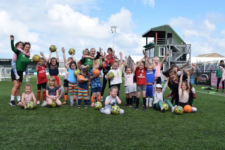 Aberystwyth Town Women are running girls-only football camps this half term 2022