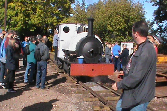 Railway loco steams in public for first time