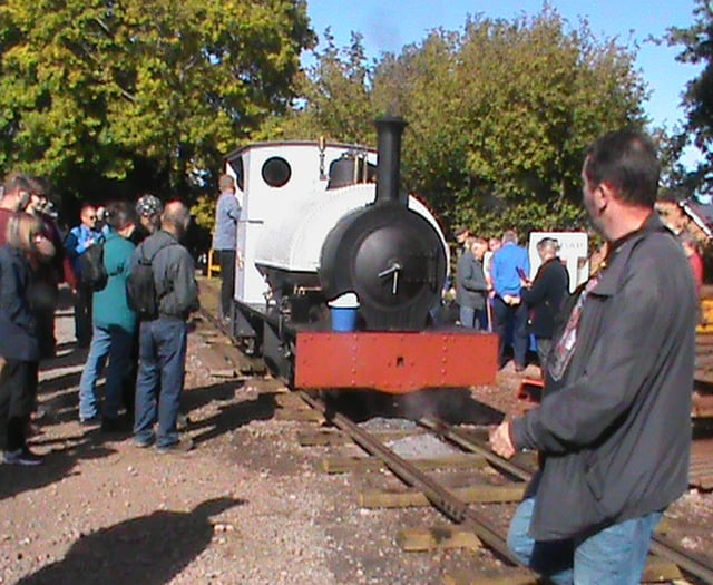 Railway loco steams in public for first time