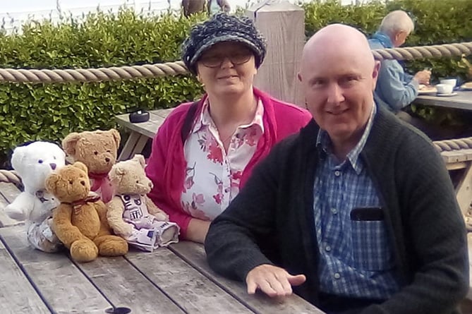 Jacqueline Walters with her husband Darryl