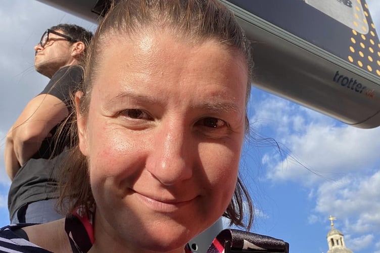 Lina Land at the London Marathon