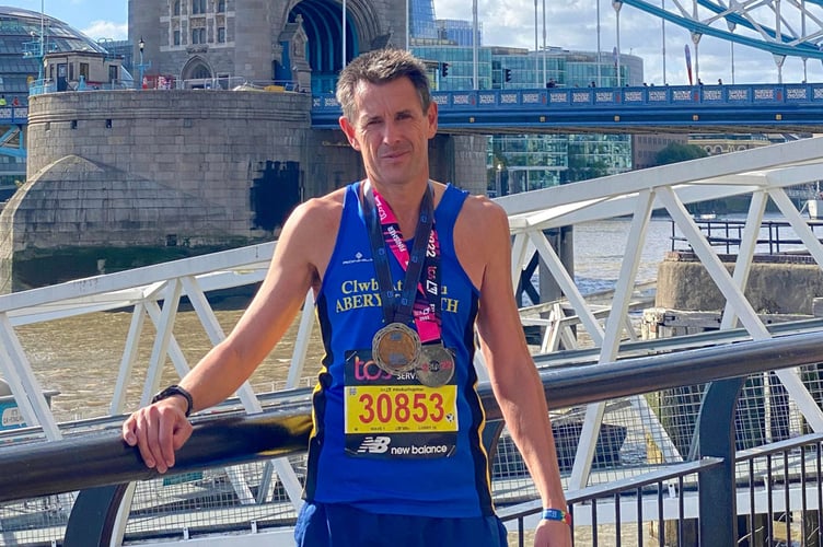 Paul Williams ompleted the London Marathon in 3.09.53 2022