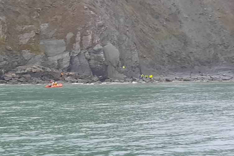 The cliffs at Coybal beach