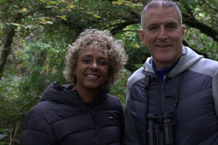 Iolo Williams and Gillian Burke