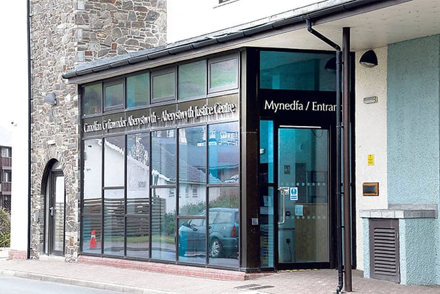 Bronant man fined for Cardigan shop door damage