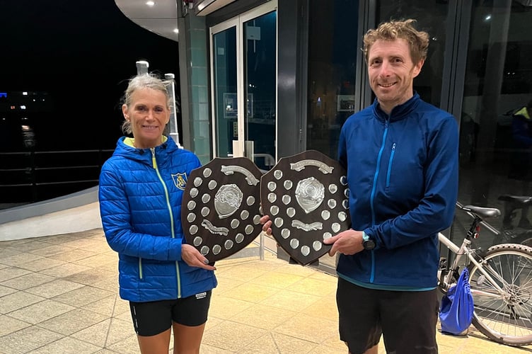 Karen Davies and Owain Schiavone - Ron Cullum 5 mile race 2022