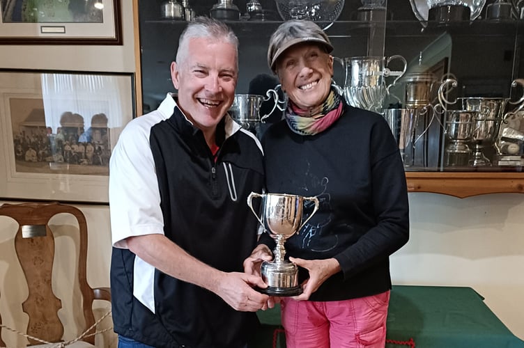 The Stewards Trophy Greensomes  was won by Karen Evans and Martin Harries