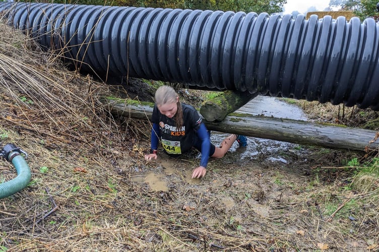 Freya Pritchard shows her agility in Milton Keynes at the British Obstacle Sports Junior Championship October 2022