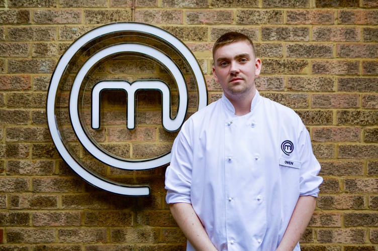 Owen Vaughan on MasterChef: The Professional. 
Photo: Shine TV/BBC