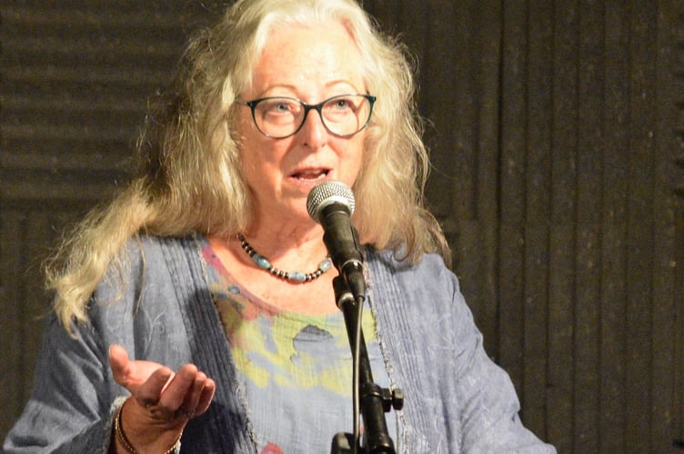 Cellar Bards co-organiser, poet Jackie Biggs
