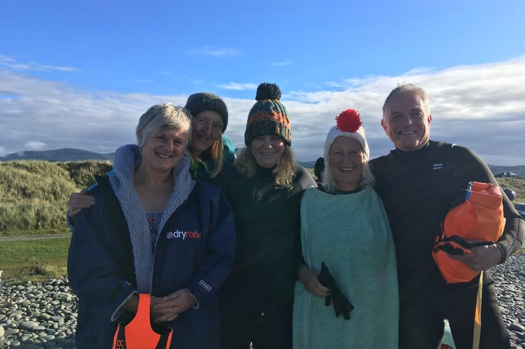 Sea swimmers Borth
