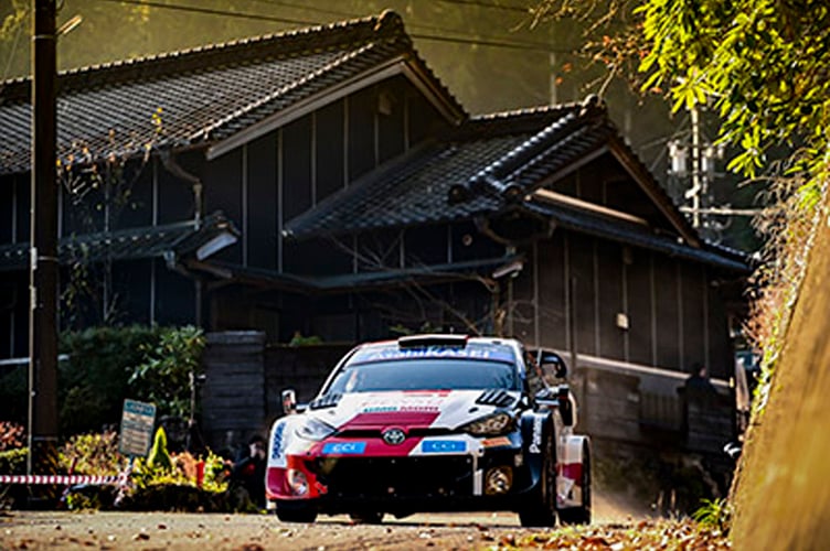 Elfyn Evans is in second place going into the final day of Rally Japan 2022