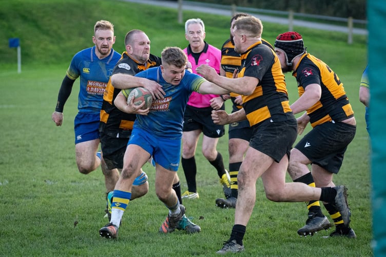 Aberaeron 95 llangwm 0 Admiral national league 3 west a 121122