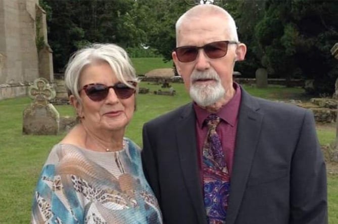 Mary Asprey with her late husband, Cyril