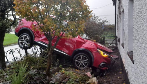 Crash at Graham and Leah Hunter’s home at Bryngwyn, near Newcastle Emlyn