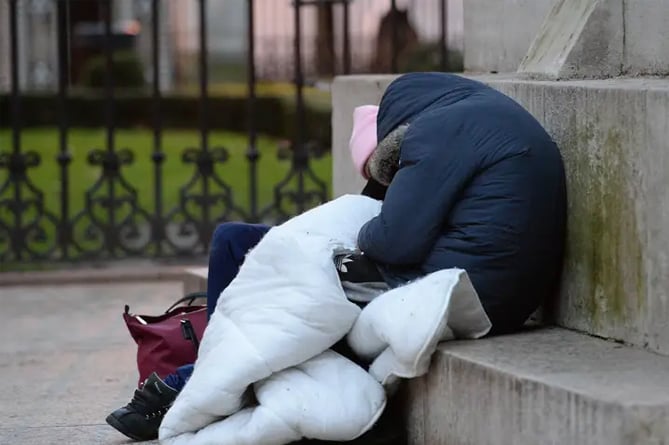 Homeless stock photo for RADAR