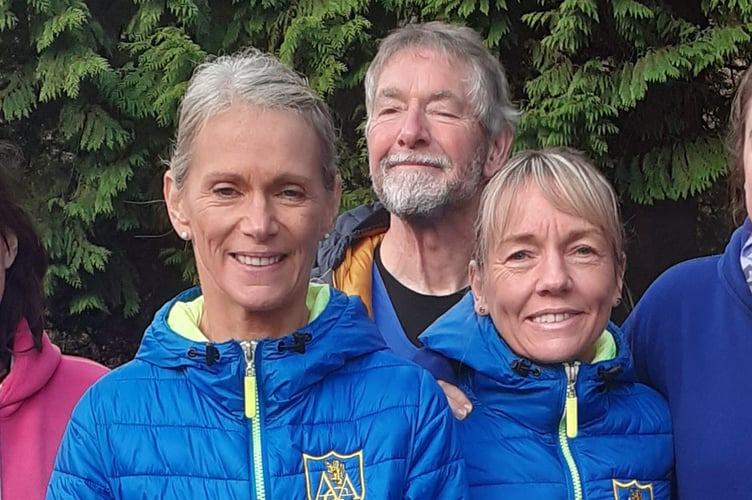 Karen Davies, Cameron Pope, Lynwen Huxtable at the Dyfi 8