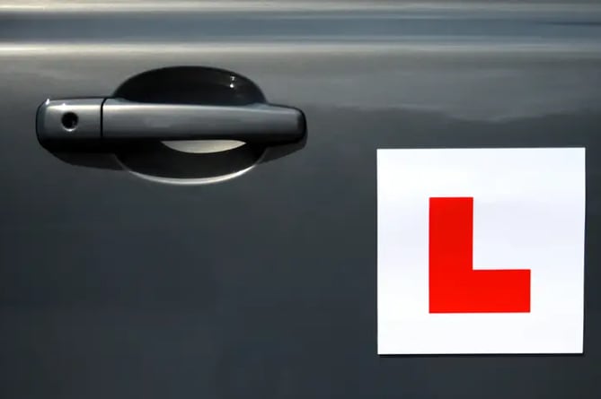 L plates for RADAR story on driving test wait times