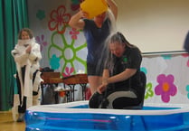 Ice bucket challenge and pies to the face for Children in Need