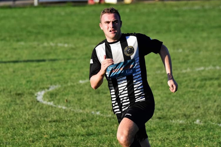 Sion Ewart struck twice to give Bow Street the win against Rhos Aelwyd
Rhos Aelwyd 0 Bow Street 2 Ardal League North Cup 3 12 22