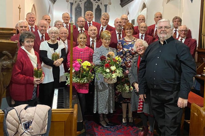 The charity concert at St Peter’s Church in Llanybydder raised money for Cancer Research UK