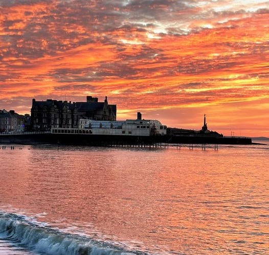 Jane Wemyss-Owen caught a dramatic sunset over Aberystwyth pier