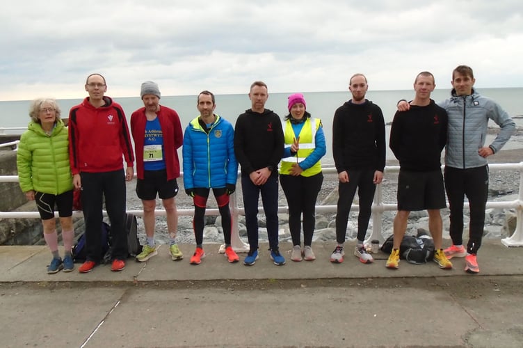 Vorsprung Project athletes at the Aberystwyth 10k     041222