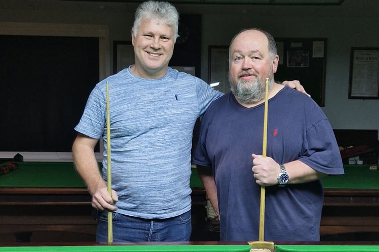 The Over 40s finalists
Ceredigion Snooker League
December 2022