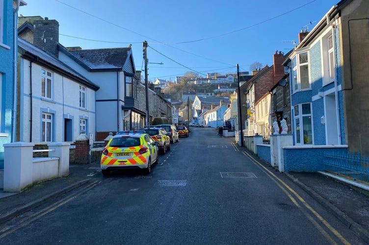 The quiet high street in the aftermath