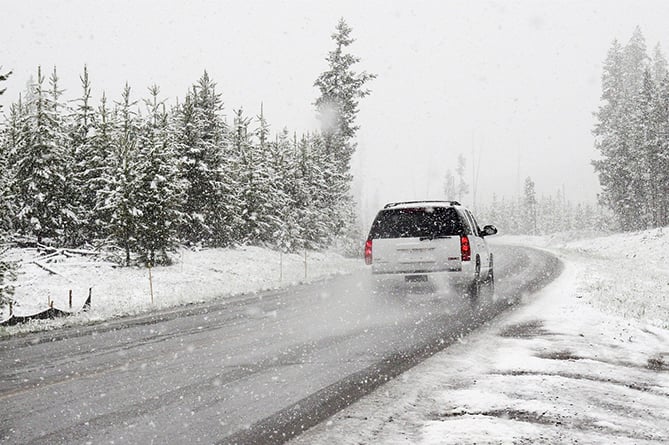 Car in snow