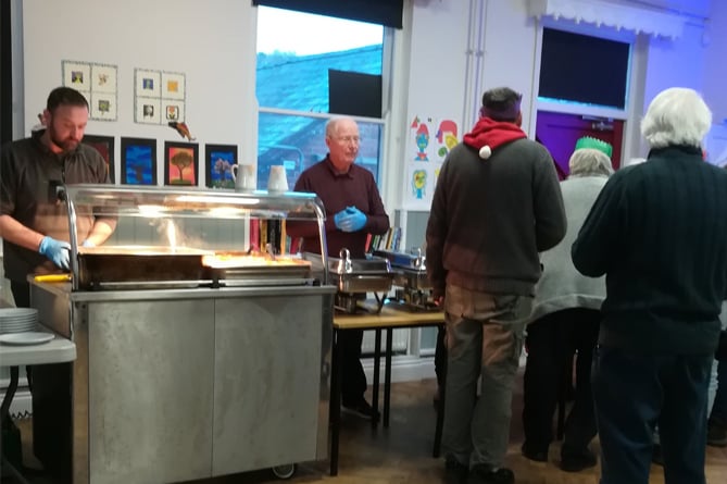 The annual Christmas meal in Lampeter was a great success