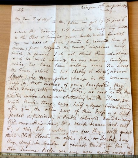 A letter written in 1805