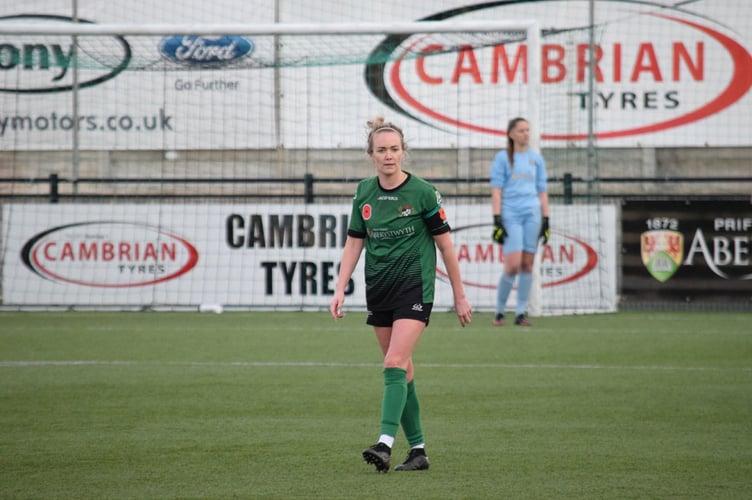 Aberystwyth Town Women FC captain Kelly Thomas