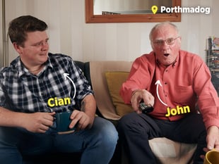 Port pensioner returns to sofa for Gogglebocs show