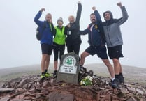 Friends in three peaks challenge raise £1,300