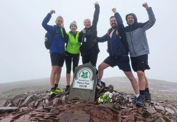 Friends in three peaks challenge raise £1,300