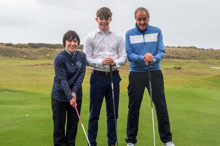 Aberdovey Golf Club 2023 Captains Sian Nickson, Oli Waldock and Andy Upson
