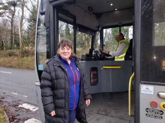 Nicola Wright outside the 585