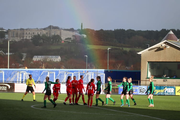 Amy Jenkins scored Aber's opening goal against Wrexham in a game dedicated to her father Kevin 'Bones' Jenkins who passed away the day before
