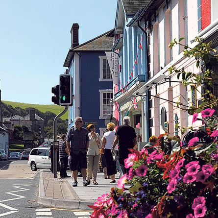 Aberaeron stock photo