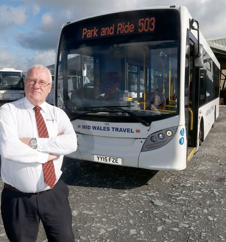 Mid Wales Travel boss Mel Evans