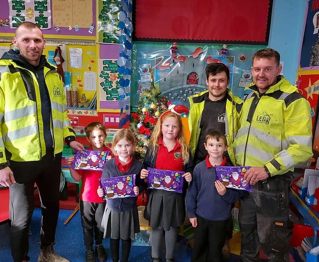 Construction firm spreads joy to hospital, foodbanks and pupils