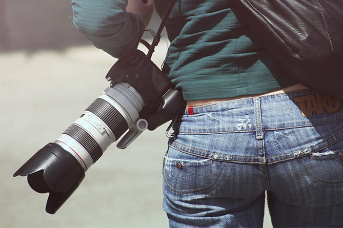 Photographer Camera stock photo